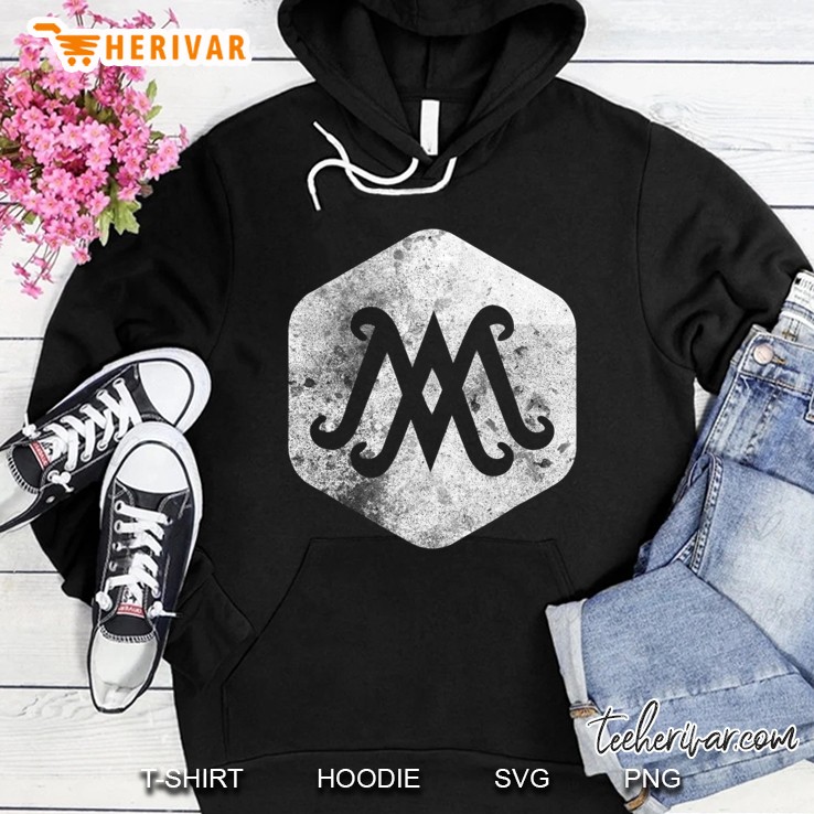 Distressed Vintage Auspice Maria Virgin Mary Monogram Tshirt Hoodie
