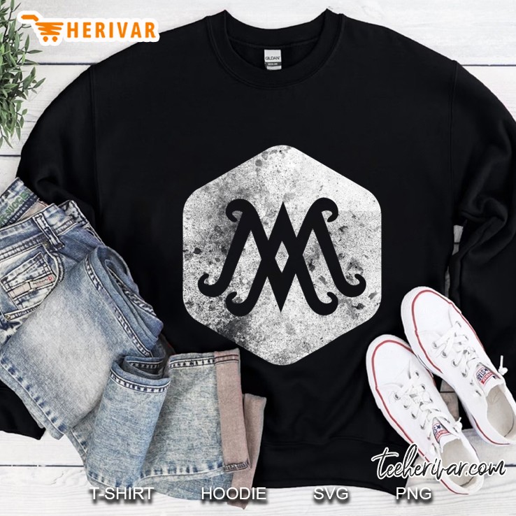 Distressed Vintage Auspice Maria Virgin Mary Monogram Tshirt Sweatshirt