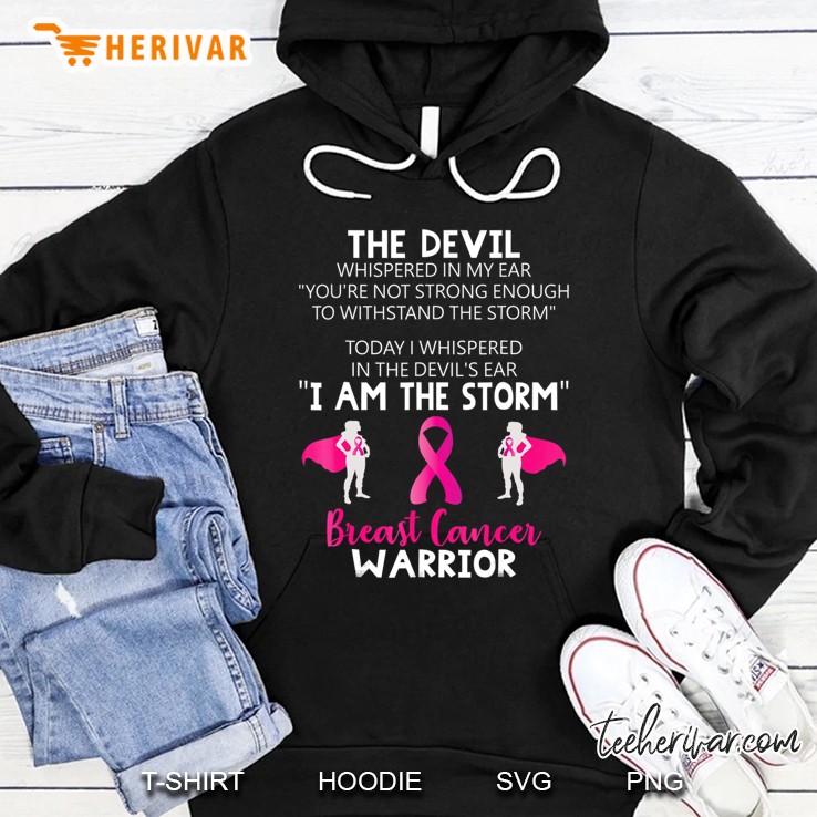 I Am The Storm Breast Cancer Warrior Women Superhero Mugs