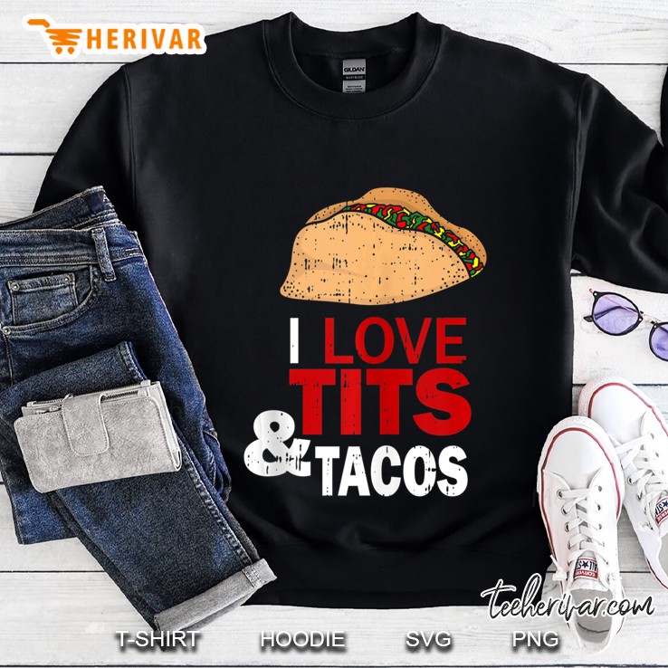 I Love Tits & Tacos Funny Tortilla Mexican Boyfriend Gift Mugs