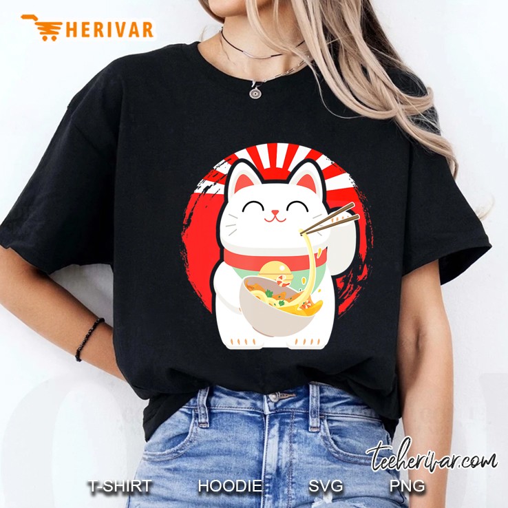 Japanese Anime Cat Ramen Cute Hoodie