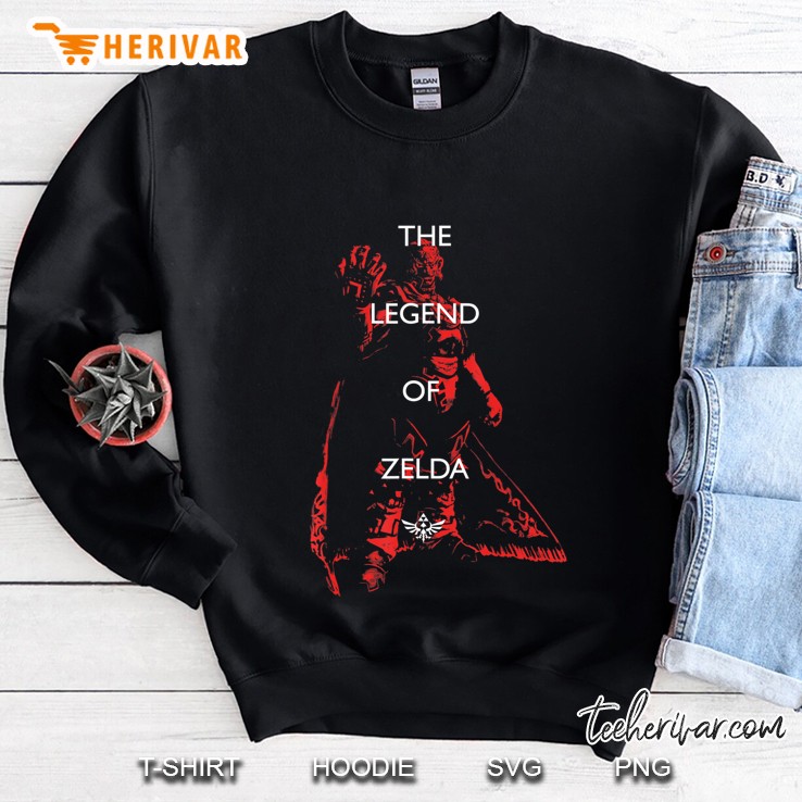 Nintendo The Legend Of Zelda Text Over Top Ganondorf Sweatshirt
