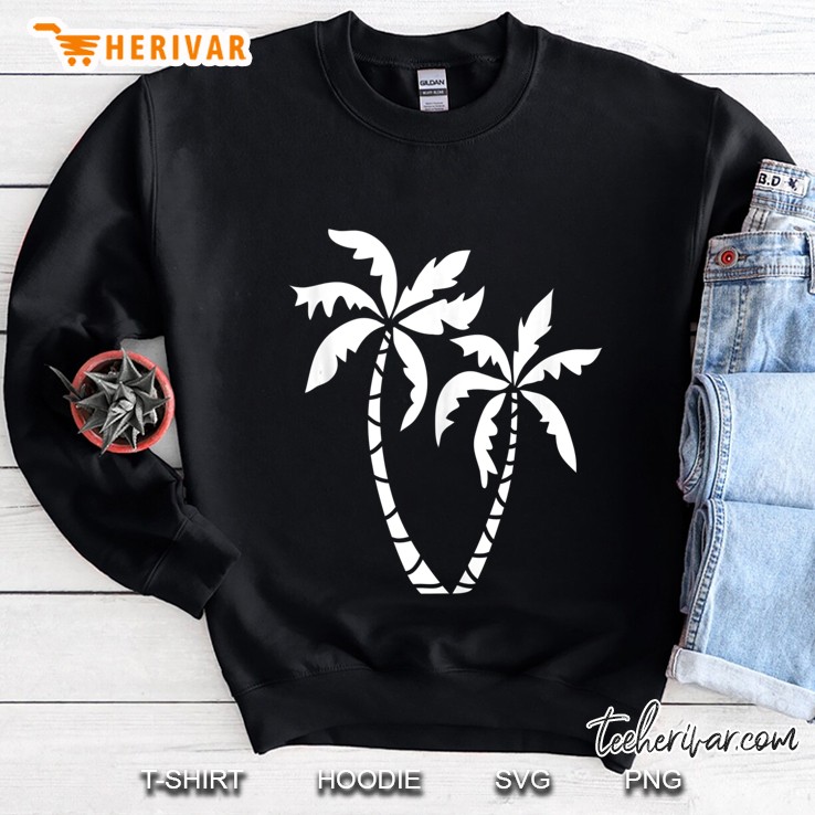 Palm Tree Tank Top Sweatshirt