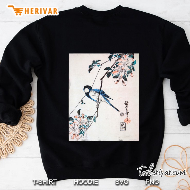 Utagawa Hiroshige - Great Titmouse On A Crab Apple Branch Sweatshirt