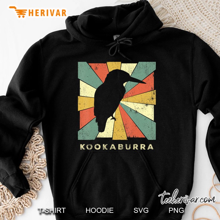 Vintage Kookaburra Lover Retro Style Animal Hoodie