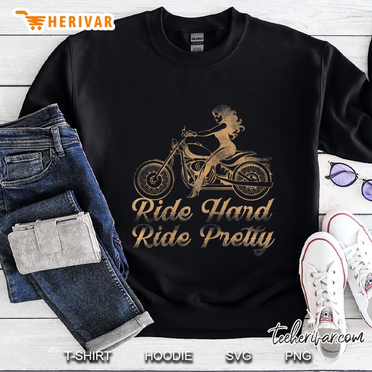 Womens Cute And Sexy Biker - Ride Hard Ride Pretty Mugs