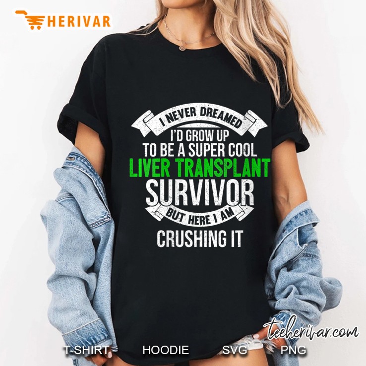 Womens Super Cool Liver Transplant Survivor Gift V-Neck Ladies Tee