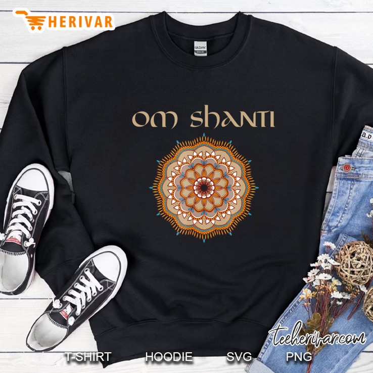 Yoga Teacher Shirt Om Shanti Reiki Holistic Healer Sweatshirt