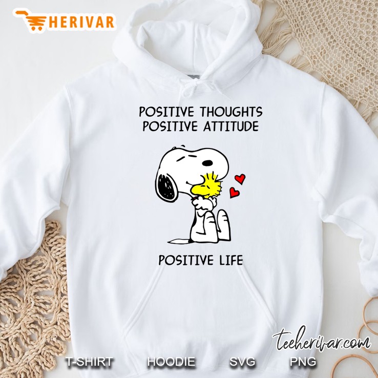 Positive Thoughts Positive Attitude Positive Life Snoopy Dog Mugs