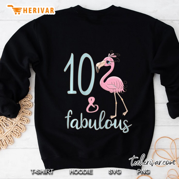 10Th Birthday Outfit Girls 10 Years Old Flamingo Bday Gift Mugs