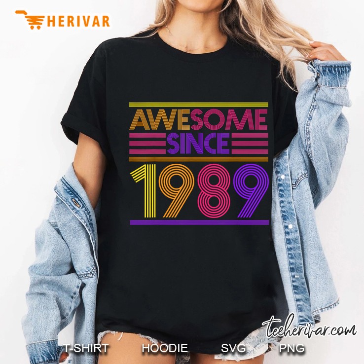 31St Birthday Gifts - Awesome Since 1989 Ver2 Ladies Tee