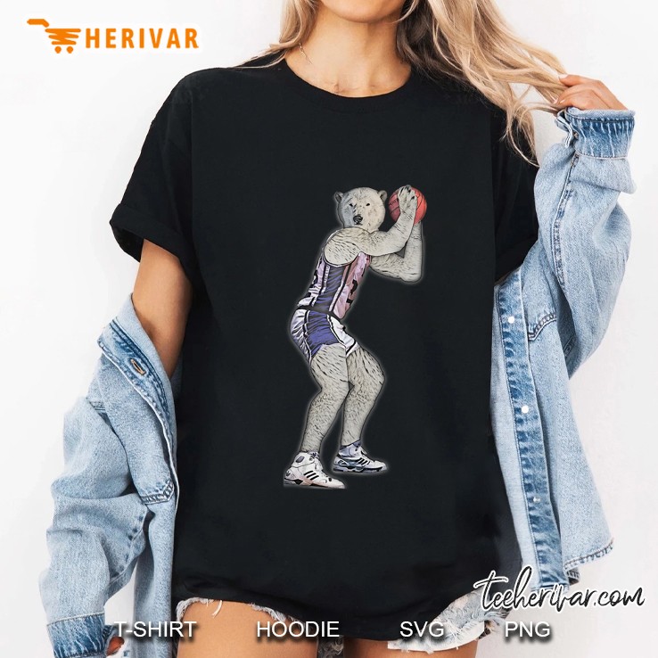 Basketball Polar Bear - By Behrbones Ladies Tee