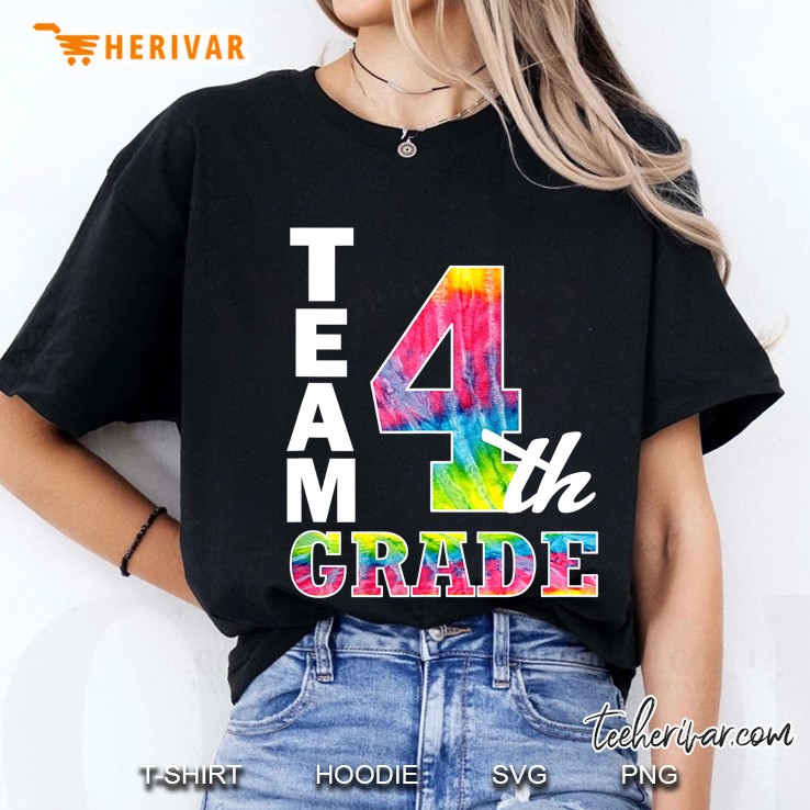 Fourth Grade Squad Team Shirt-Tie Dye 4Th Teacher & Student Ladies Tee