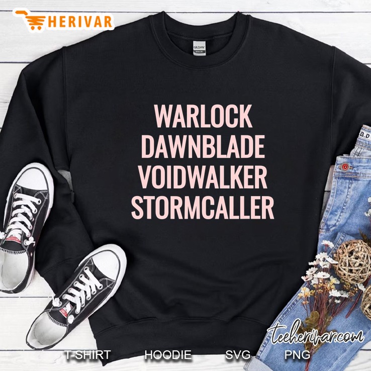 Gamer Warlock Dawnblade Voidwalker Stormcaller Destiny Sweatshirt