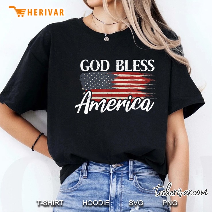 God Bless America 4Th Of July Patriotic Usa Hoodie