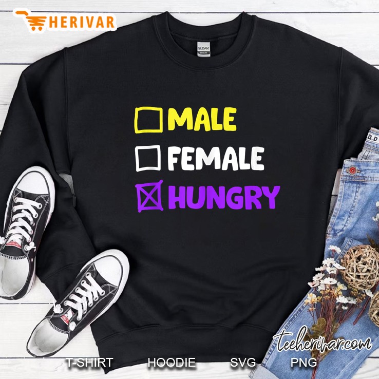 Hungry Nonbinary - Pride Lgbtq - Transgender Sweatshirt