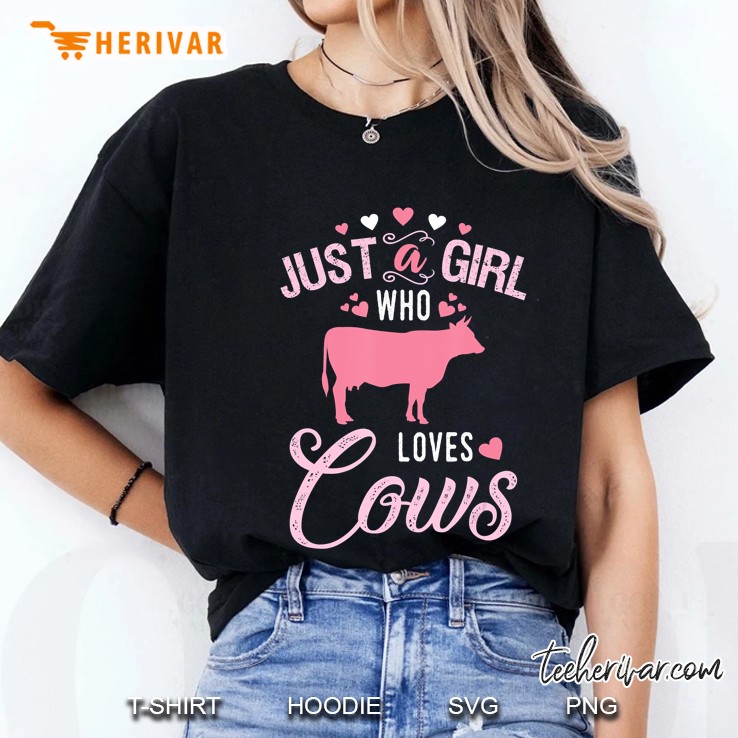 Just A Girl Who Loves Cows Hoodie