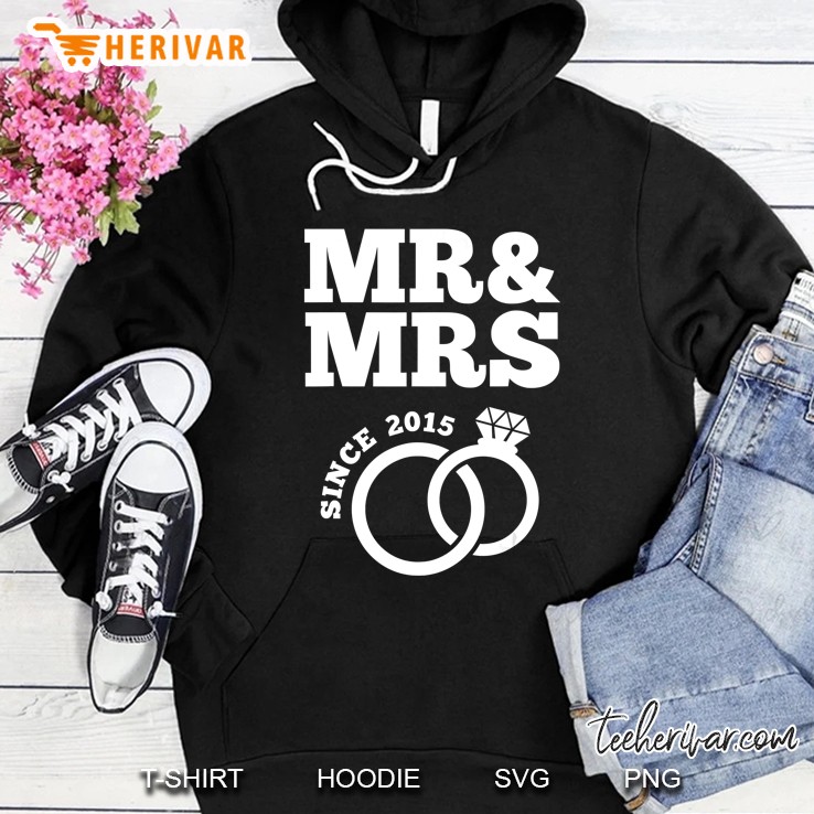 Mr & Mrs Since 2015 - 5Th Wedding Anniversary Matching Gift Mugs