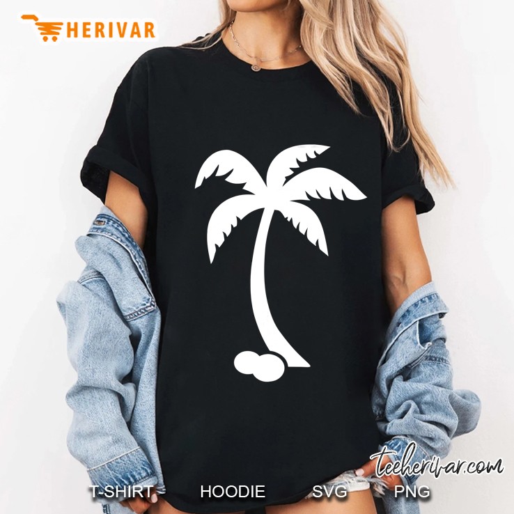Palm Tree With Coconuts Ladies Tee