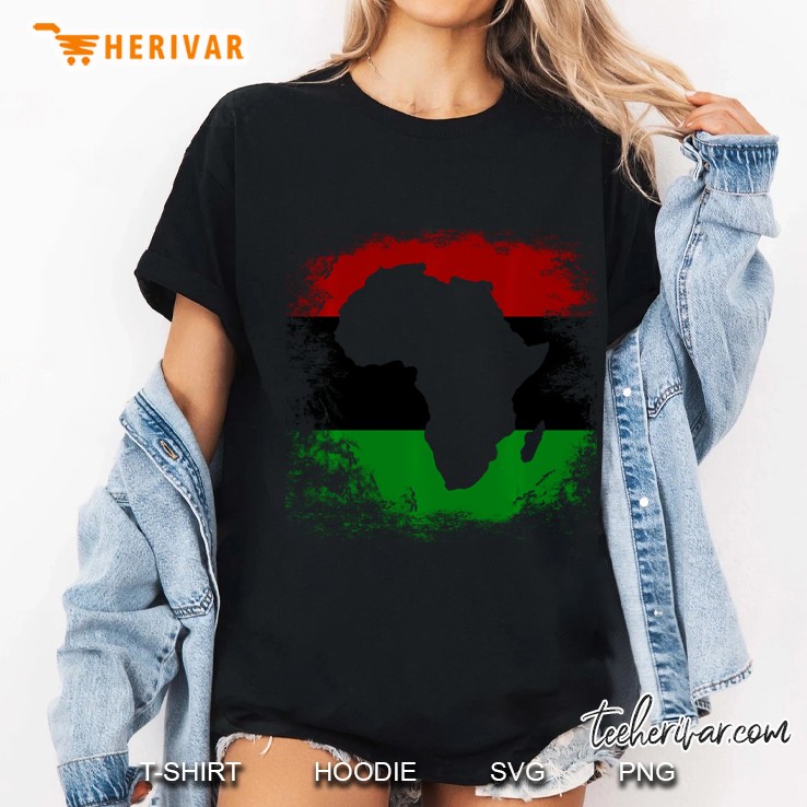 Pan Africa Flag African Continent Map Pan-Africa Unia Hoodie