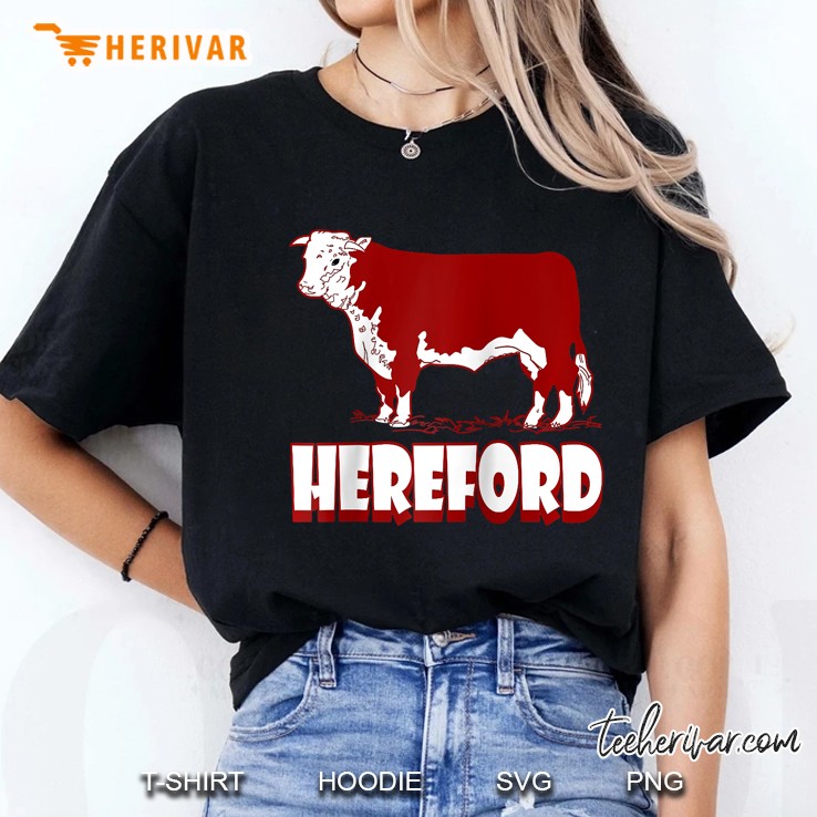 Red Baldy Bulls, Hereford Cow Picture, Kansas Cattle Farming Raglan Baseball Ladies Tee