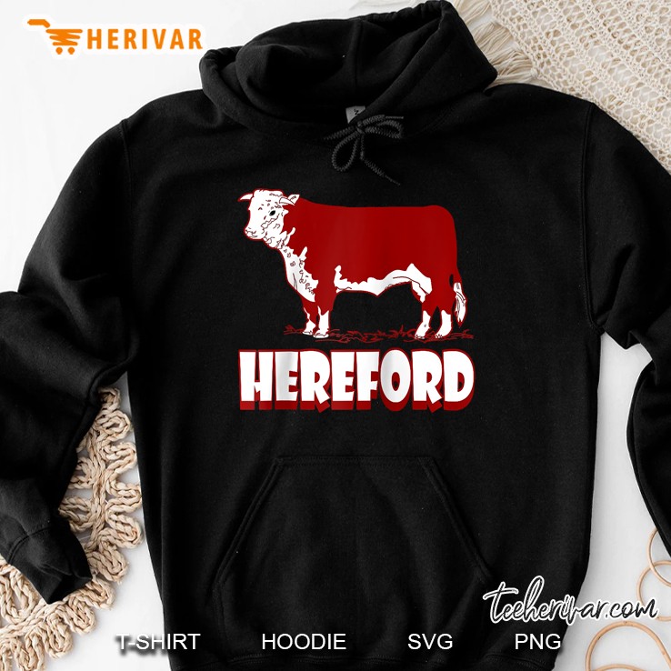 Red Baldy Bulls, Hereford Cow Picture, Kansas Cattle Farming Raglan Baseball Hoodie