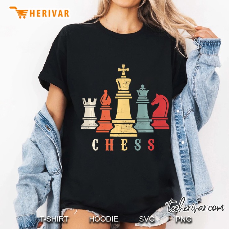 Retro Vintage Chess Set Checkmate Ladies Tee