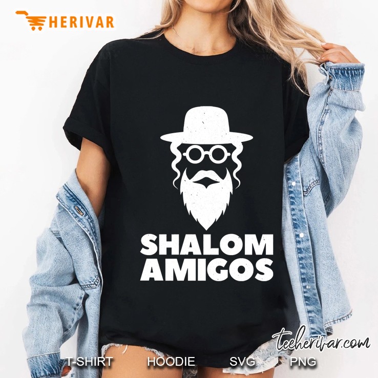 Shalom Amigos Funny Hebrew Jewish Spanish Ladies Tee