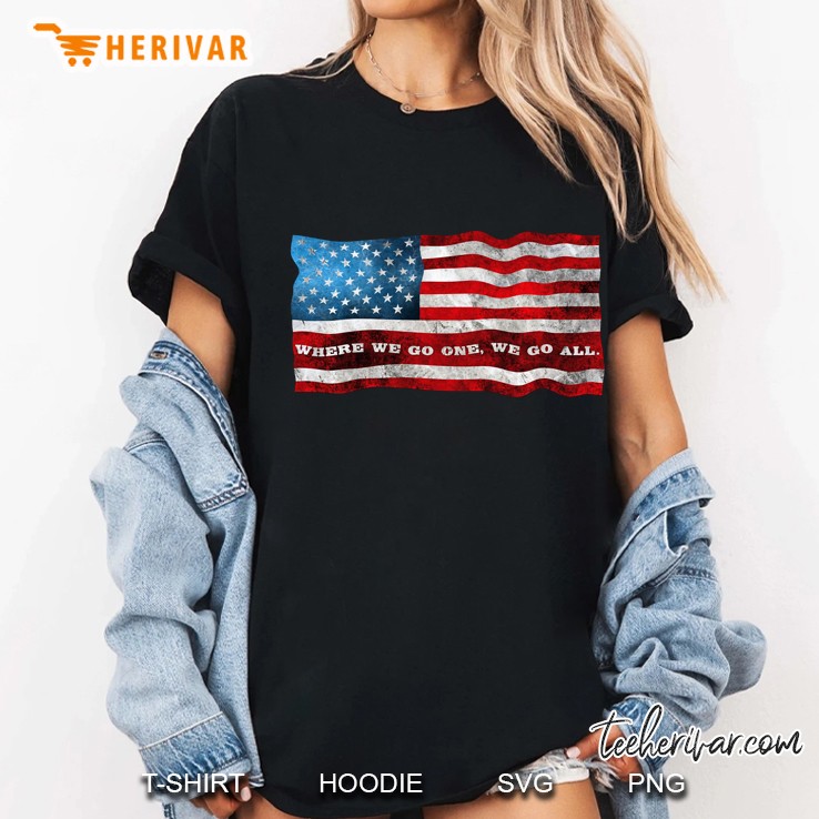 Team Qanon Flag Where We Go One We Go All Pullover Hoodie