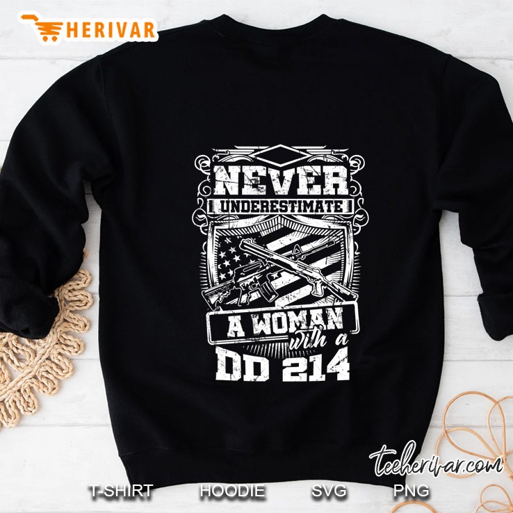 Us Veteran - Never Underestimate A Woman With A Dd214 Ver2 Mugs