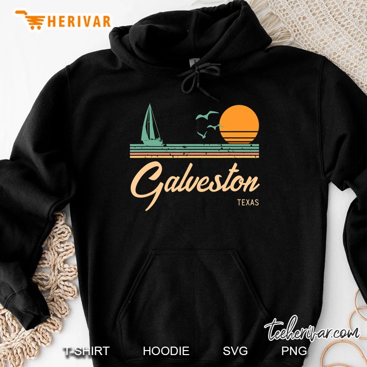 Vintage Galveston Texas Hoodie