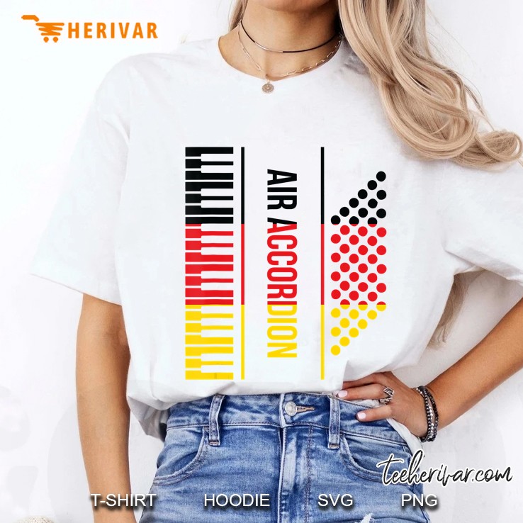 Air Accordion German Flag Funny Germany Gift Air Accordion Hoodie