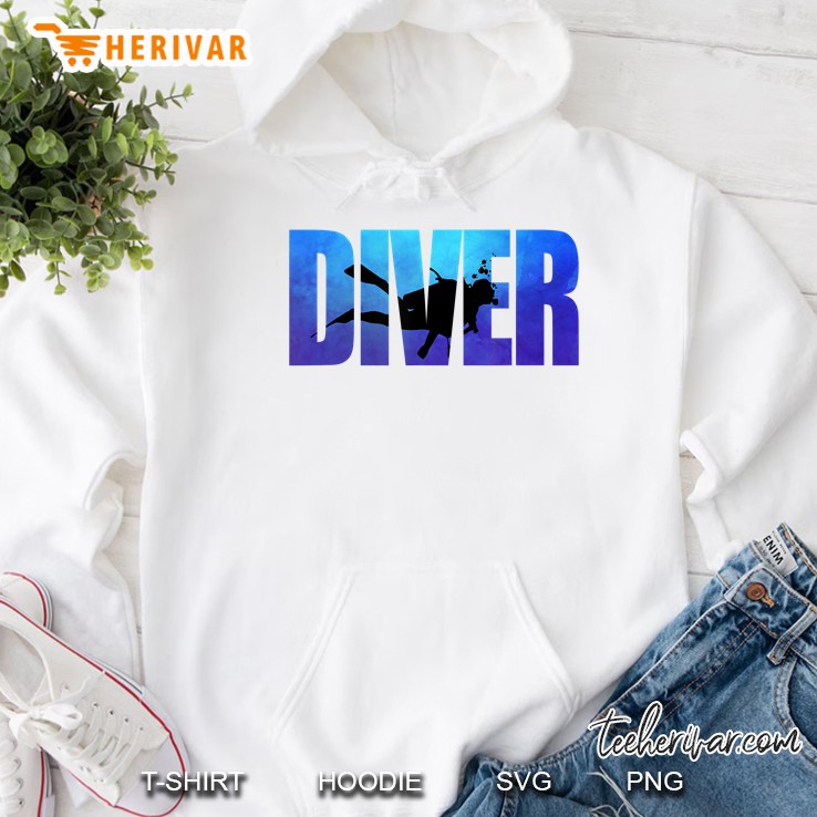 Diver Love Scuba Reef Diving Snorkeling Hoodie