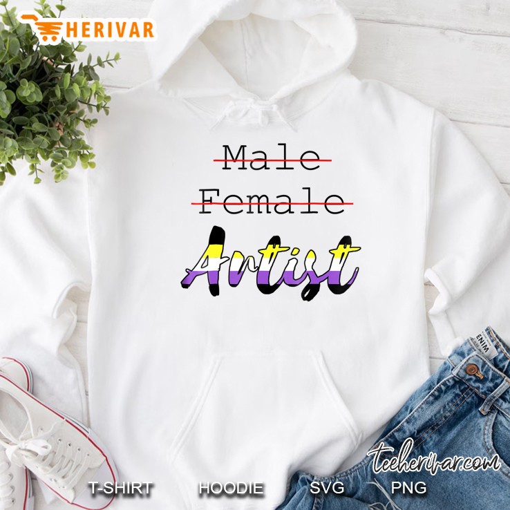 Nonbinary Novelty Artist Tee Shirt Lgbtq Pride Hoodie