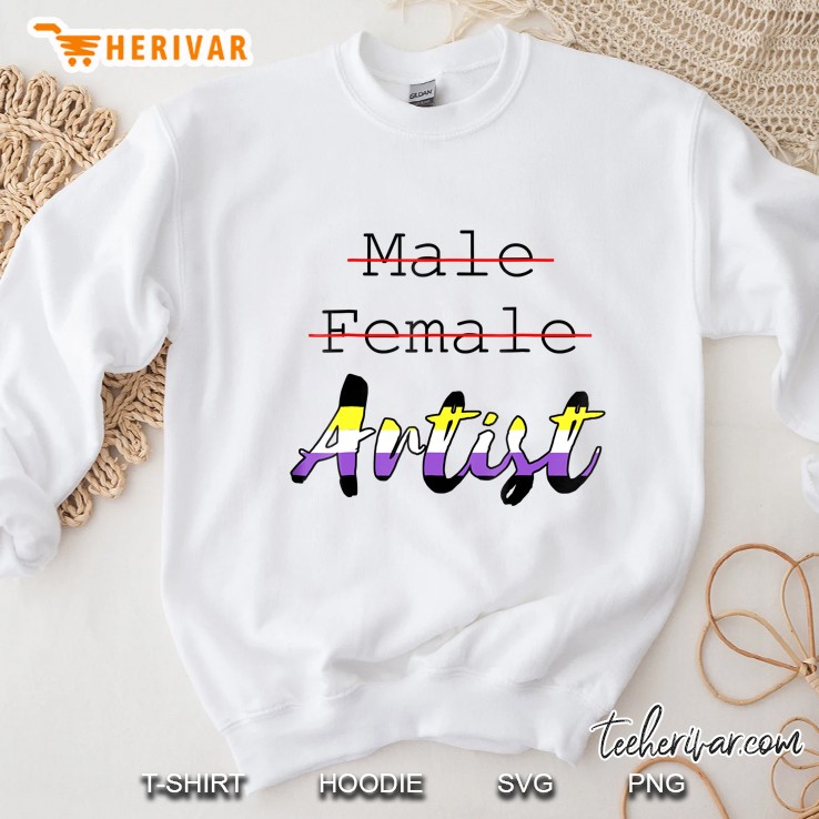 Nonbinary Novelty Artist Tee Shirt Lgbtq Pride Sweatshirt