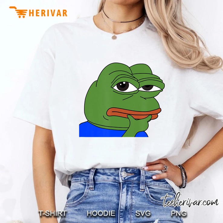 Pepe Think - Gaming Stream Chat Meme Hoodie