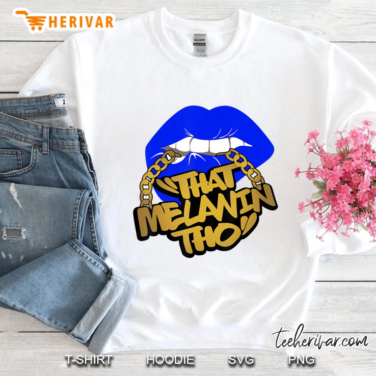 That Melanin Tho - I Love My Melanin - Black Owned Business Sweatshirt