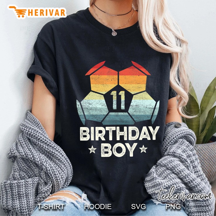 11 Year Old Soccer Player Gifts 11Th Birthday Boy Eleventh Ladies Tee