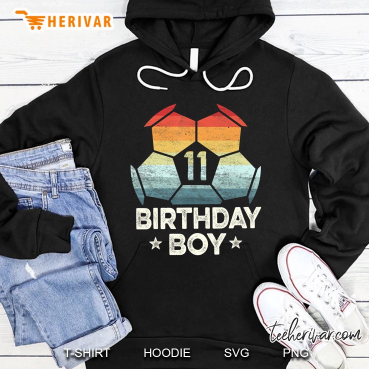 11 Year Old Soccer Player Gifts 11Th Birthday Boy Eleventh Hoodie