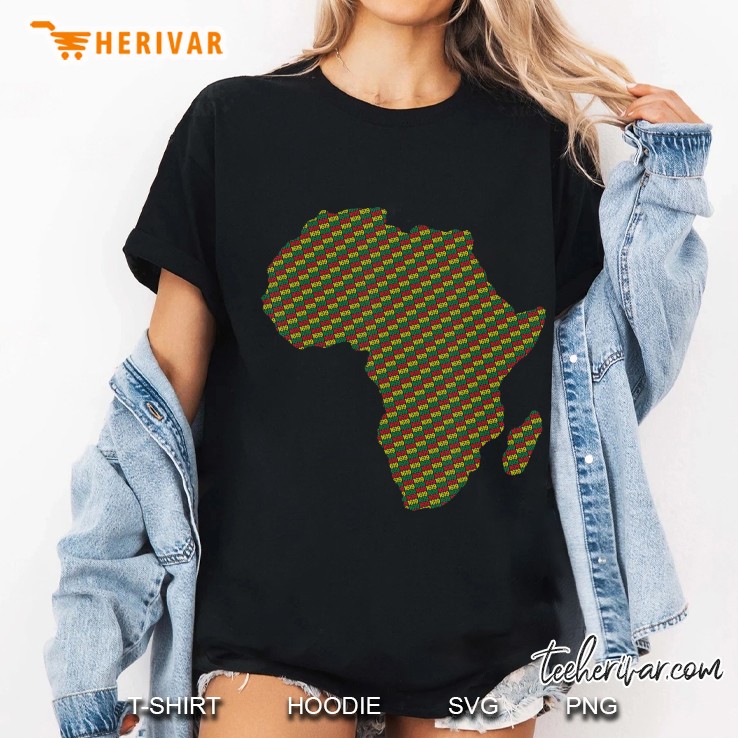 1619 Map Of Africa Shirt Black History Month Ladies Tee