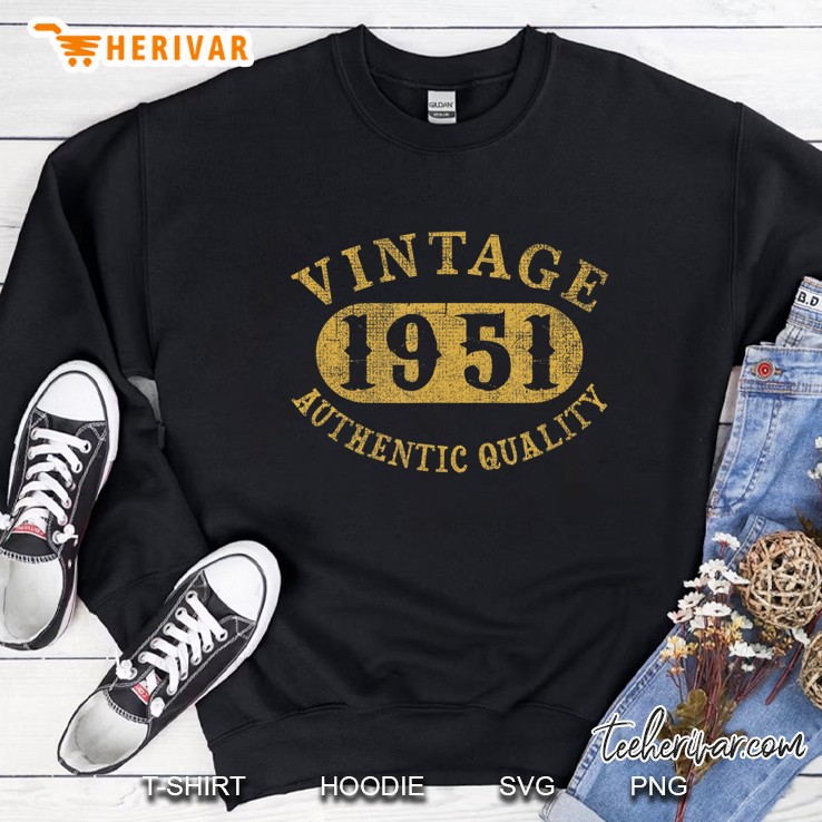 69 Years Old 69Th Birthday, Anniversary Gift Vintage 1951 Ver2 Sweatshirt