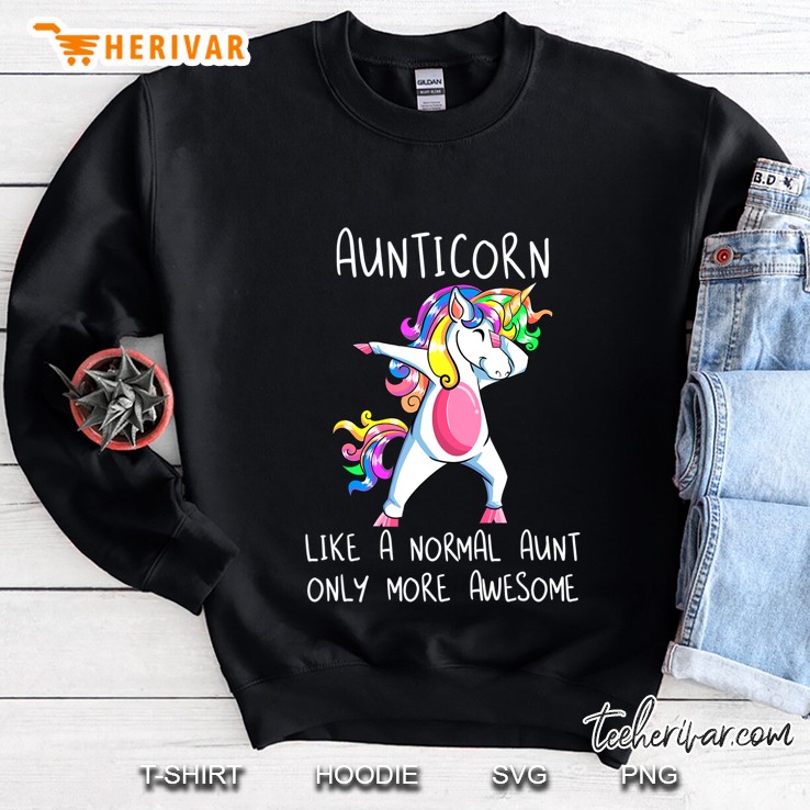 Aunticorn Like A Normal Aunt Only Awesome Dabbing Unicorn Mugs