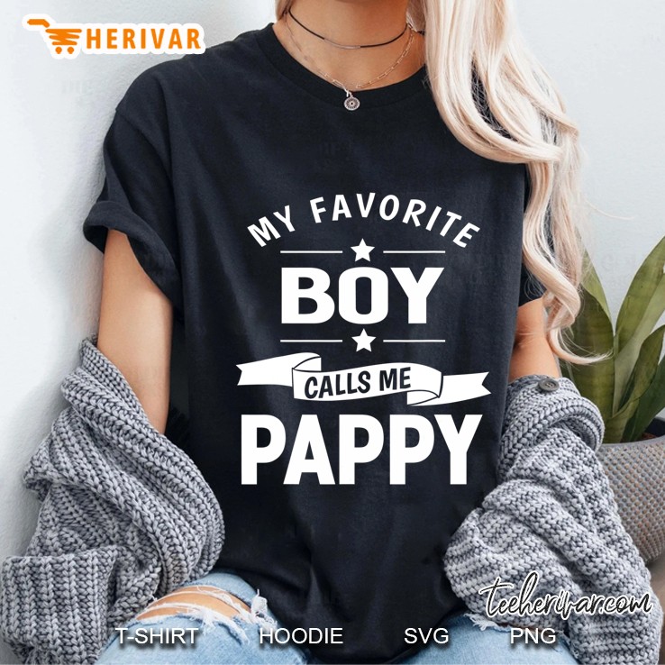 Graphic 365 My Favorite People Call Me Pappy Grandpa Gift Hoodie