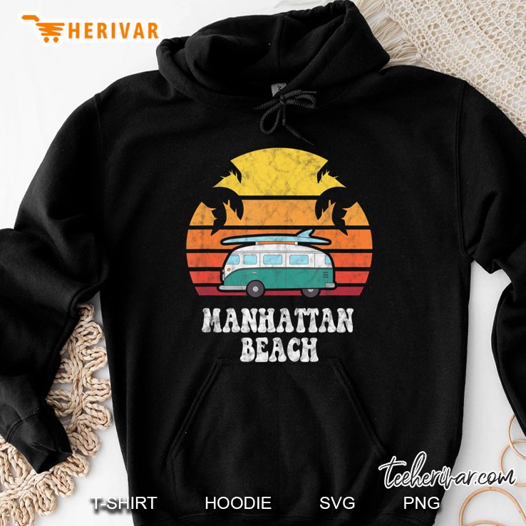 Manhattan Beach Souvenir Retro California Men Women Hoodie