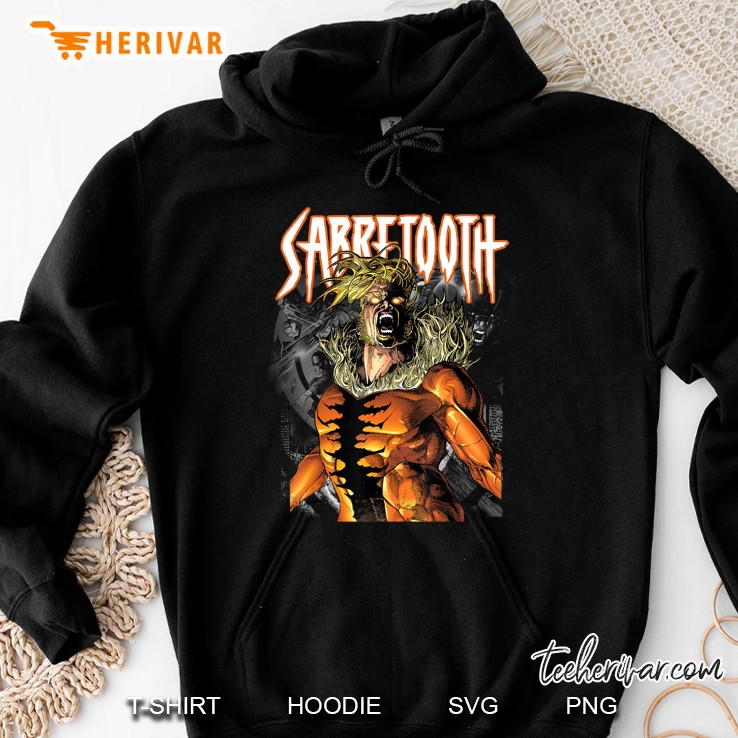 Marvel X-Men Sabretooth Release Inner Beast Graphic Hoodie