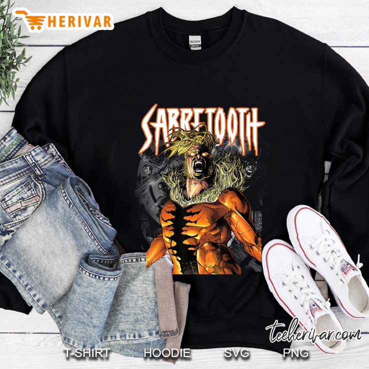 Marvel X-Men Sabretooth Release Inner Beast Graphic Sweatshirt