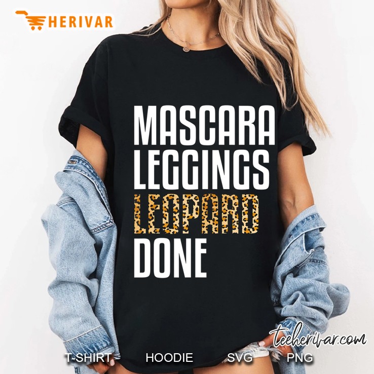 Mascara Leggings Leopard Done Shirt Leopard Print Women Girl Hoodie