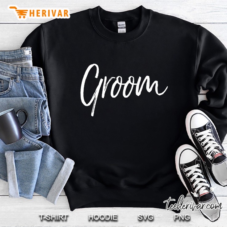 Mens Matching Getting Ready Bride & Groom Wedding Gifts Groom Premium Sweatshirt
