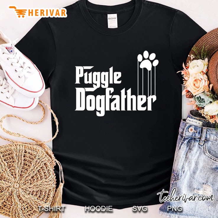 Mens Puggle Dog Dad Shirt