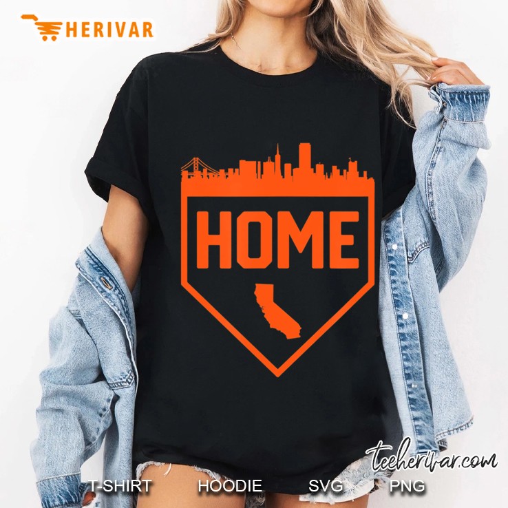 San Francisco Cali Is Home Baseball City Skyline Hoodie